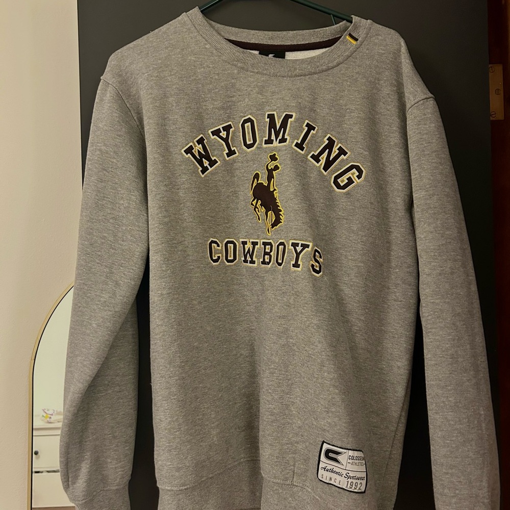 Wyoming Cowboys Gray Sweater